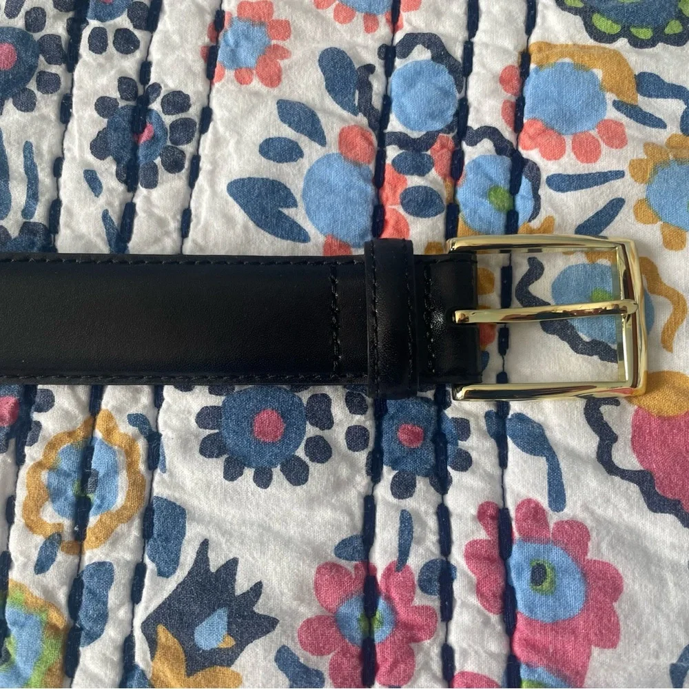 Sz 40 Jos. A. Bank Black Genuine Leather Dress Belt